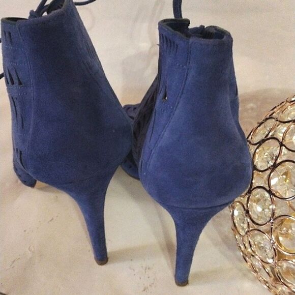 Ivanka Trump Colbalt Cage Heels - Picture 3 of 12